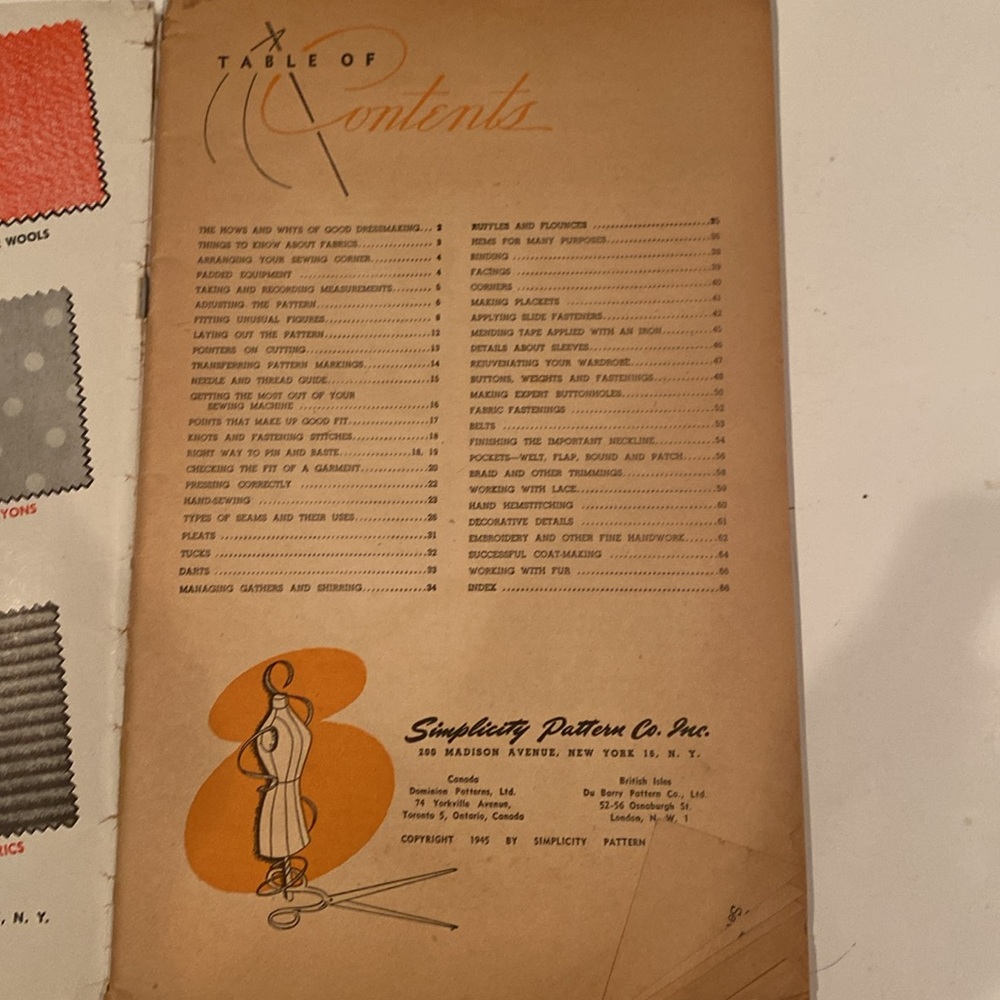 “Simplicity Sewing Book,” Paperback - Picture 2 of 6